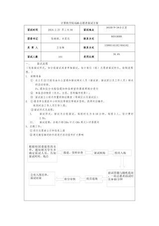 计算机学院G20面试安排