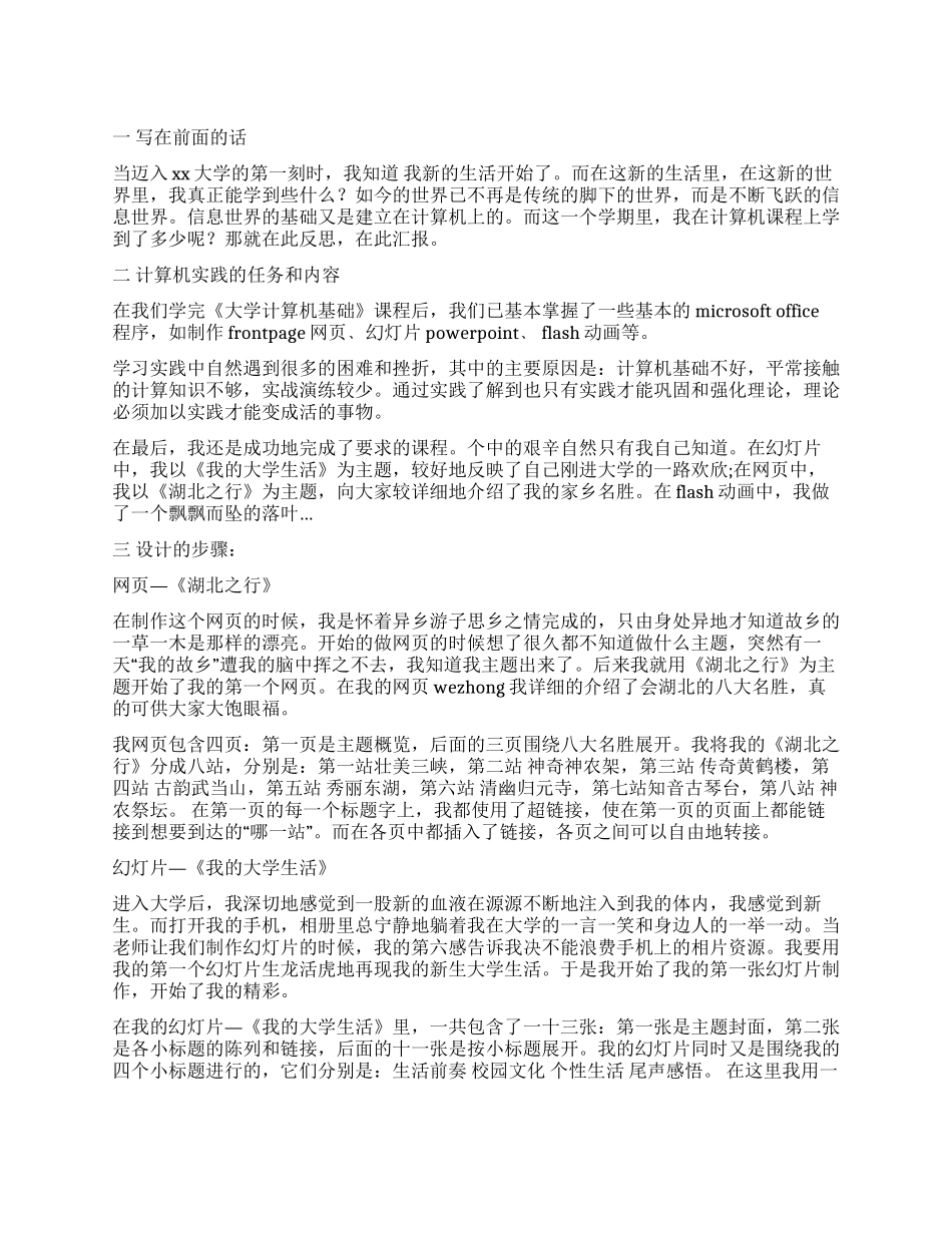 计算机暑期社会实践报告_第1页