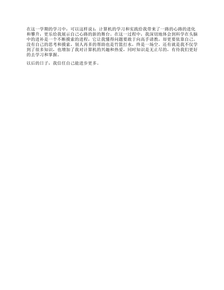 计算机暑期社会实践报告_第3页