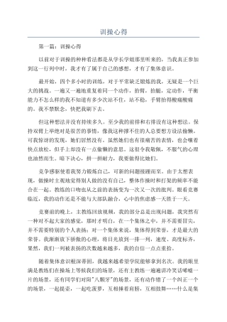 训操心得-精品文档