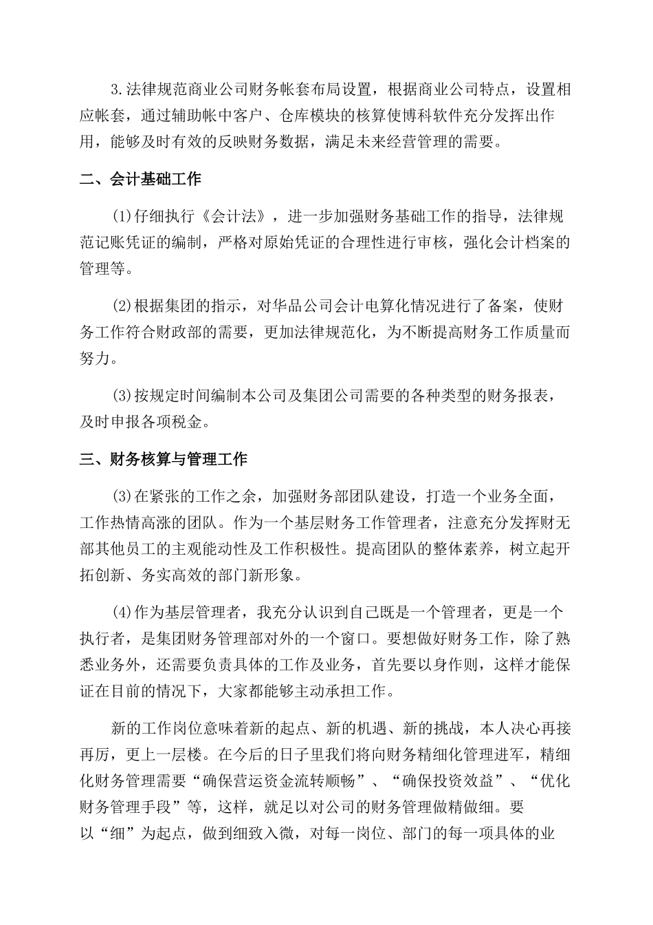 试用期会计工作总结范文_第2页