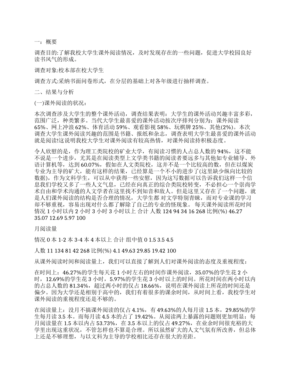 读书调查报告4篇_第1页