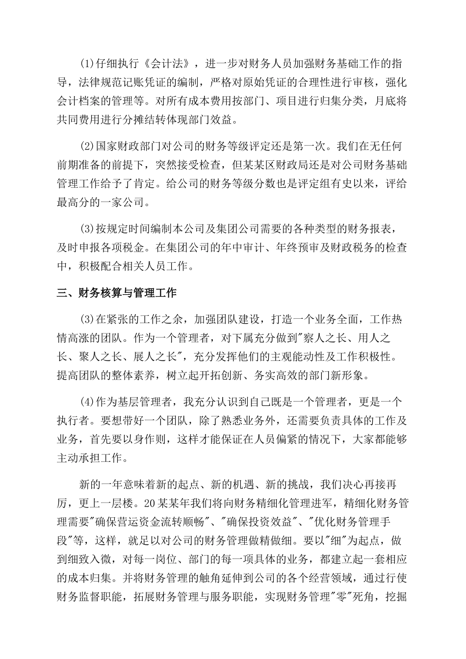 财务人员年终工作总结范文_第2页