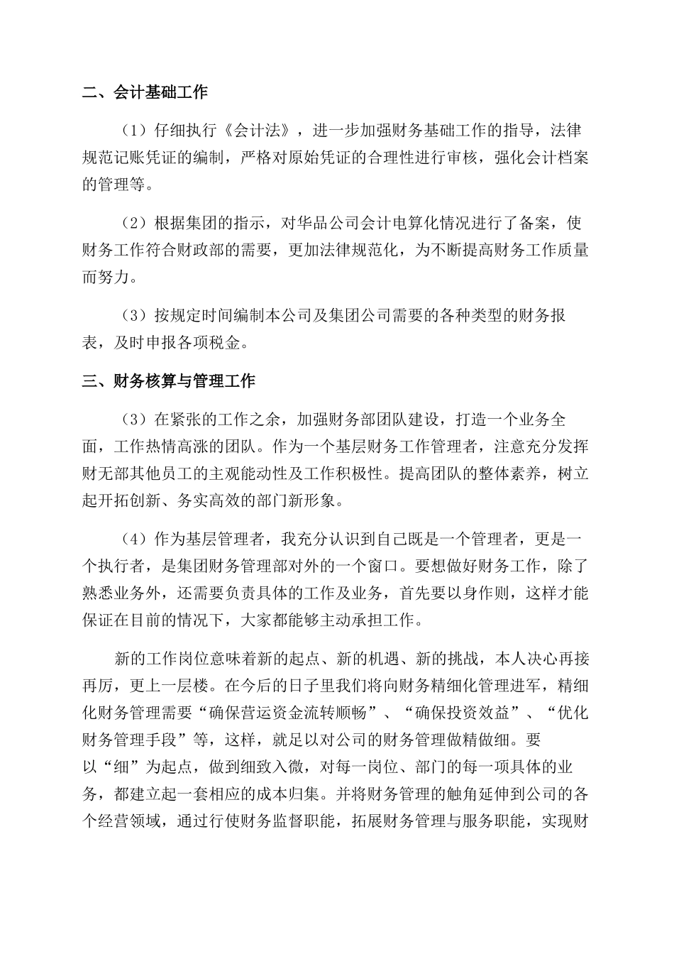 财务人员试用期个人总结范文_第2页