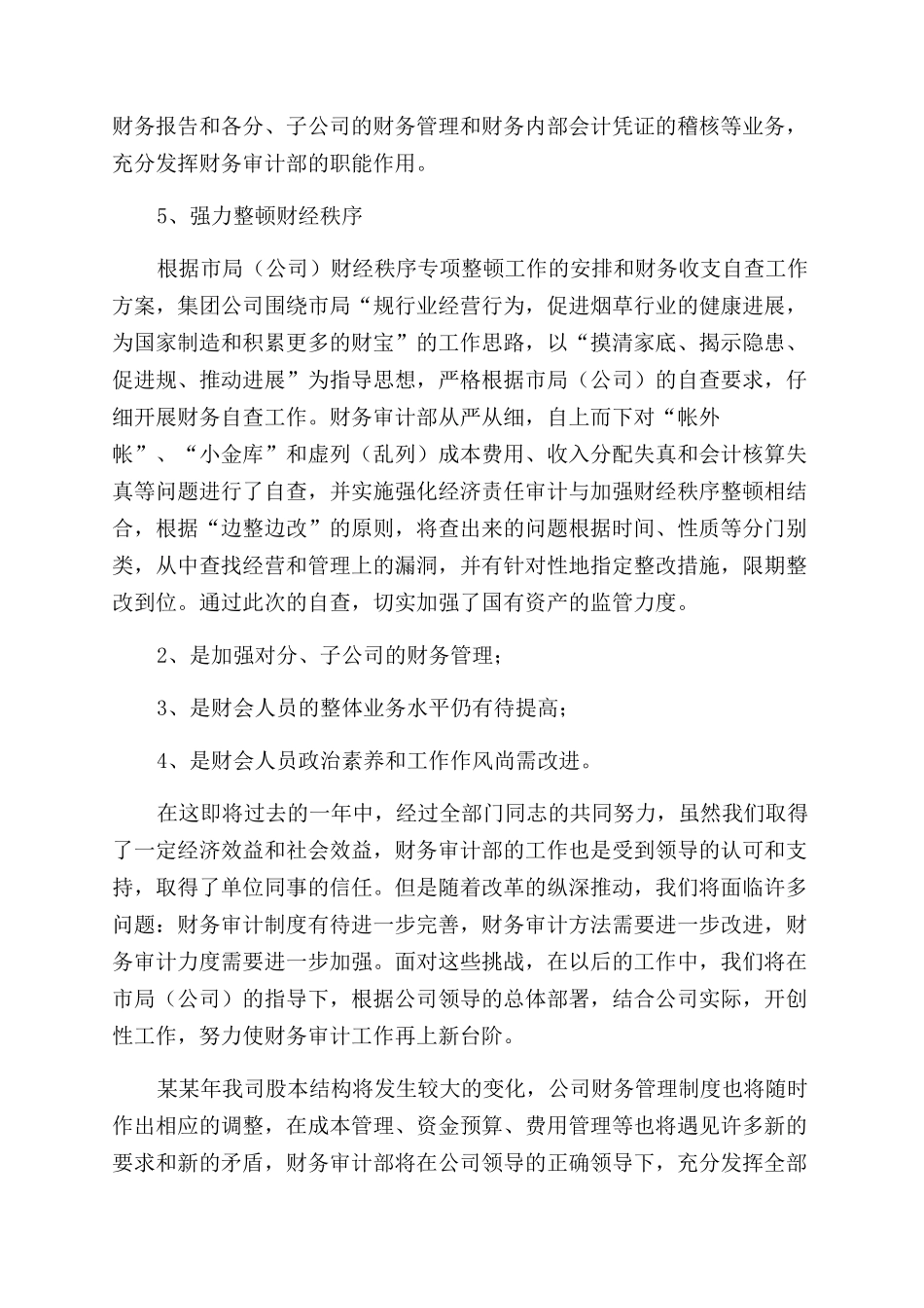 财务审计工作总结范文_第3页