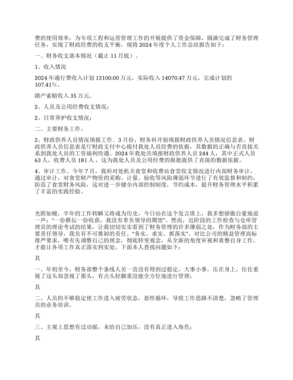 财务工作总结范文精品_第2页