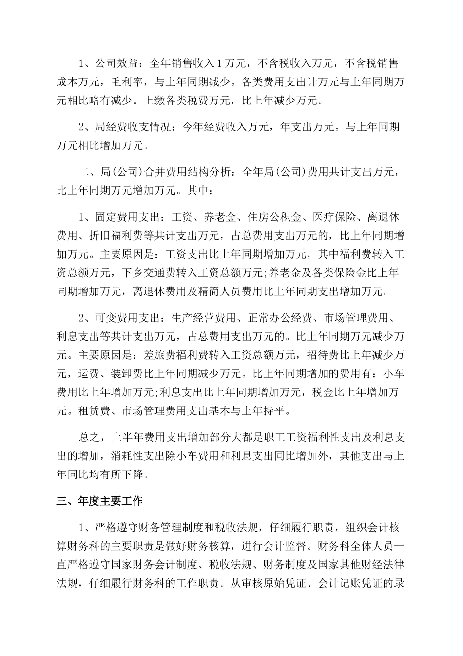 财务工作报告范文ppt_第3页