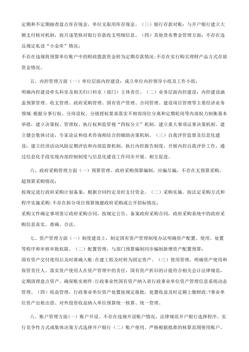 财务管理风险十二个方面自查报告参考范文_第2页