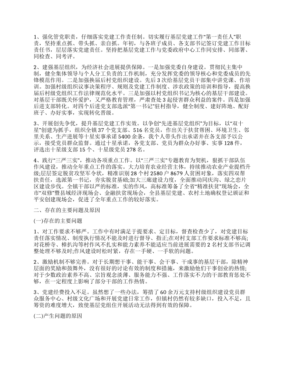 贫困村党组织第一书记述职报告_第3页