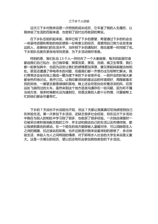 赖炯森三下乡总结