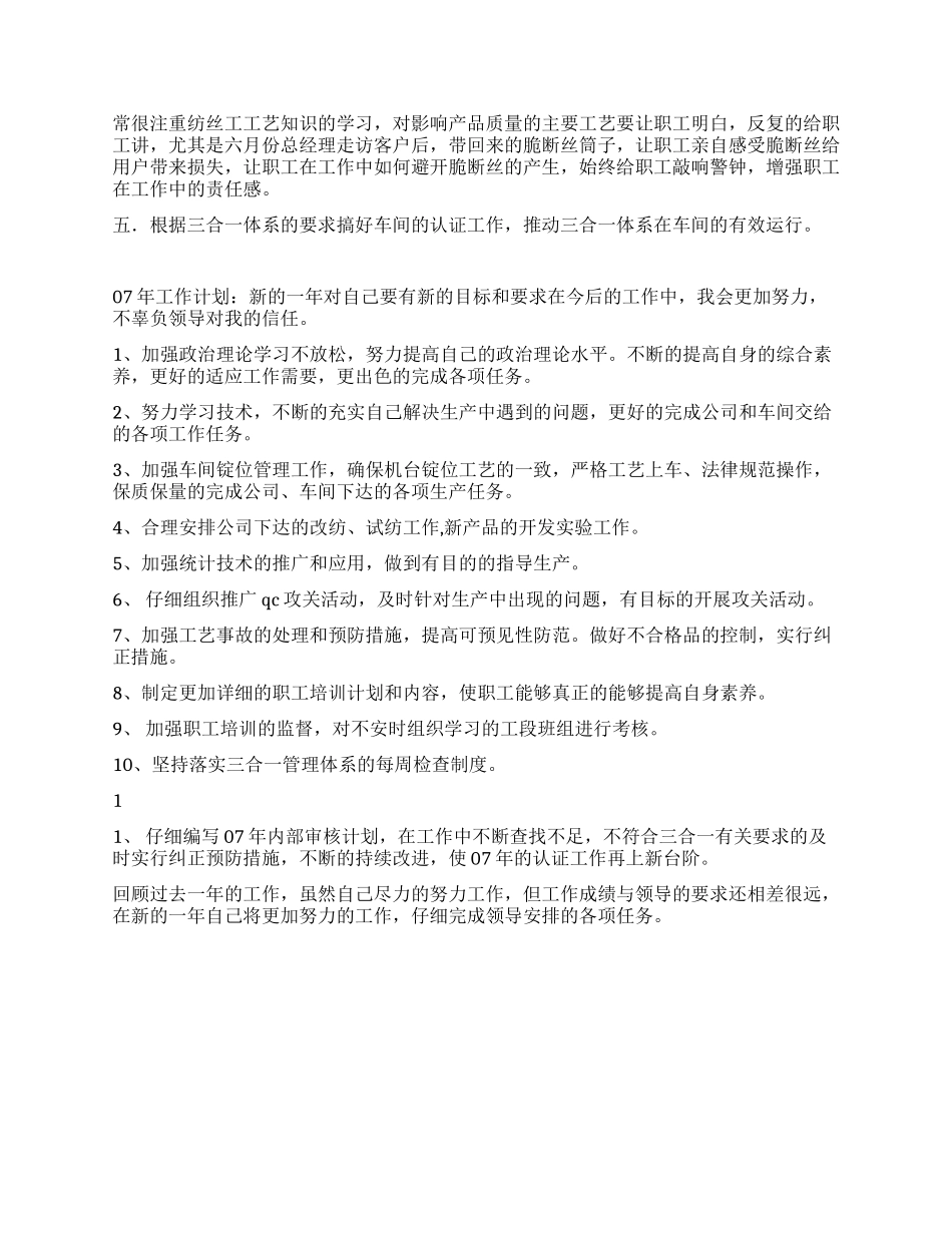 车间2024年个人工作总结_第2页