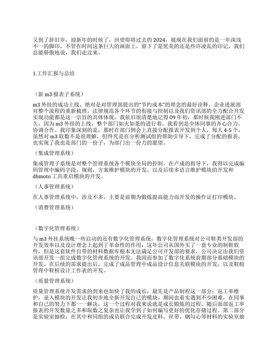 软件开发部工作总结_第1页