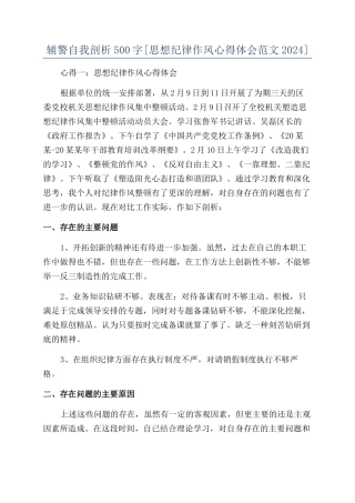 辅警自我剖析500字
