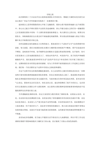 邬真真-三下乡总结