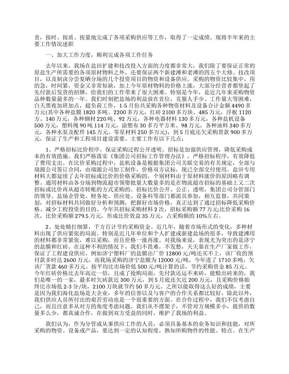 采购人员晋升工作总结范文_第2页