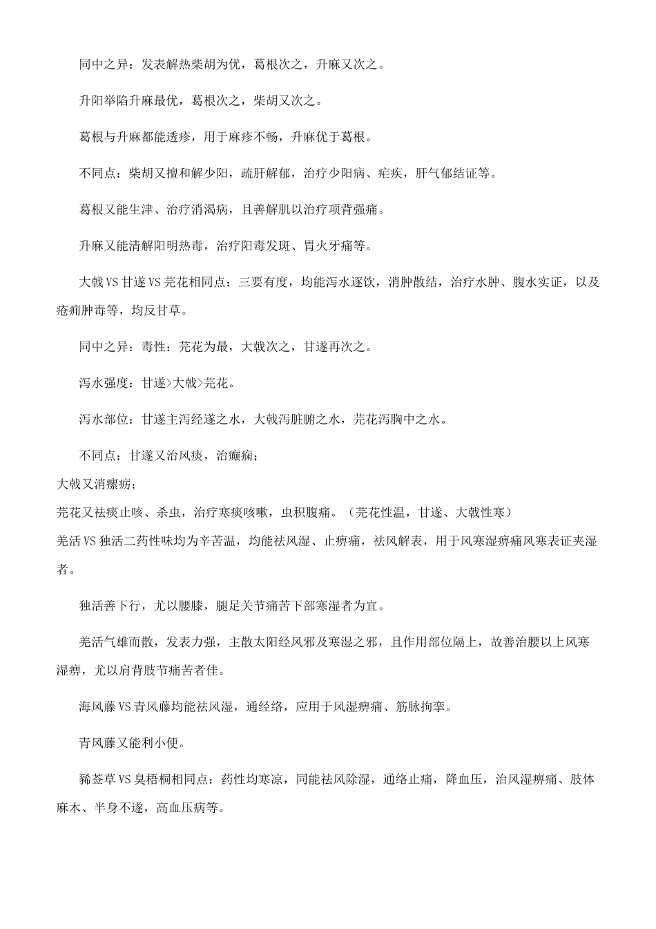 重点中药对比总结_第2页