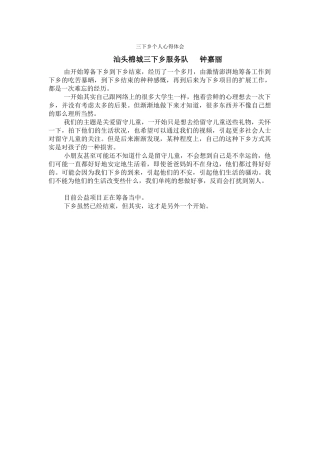 钟嘉丽个人总结