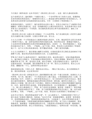 铁丝网上的小花读后感