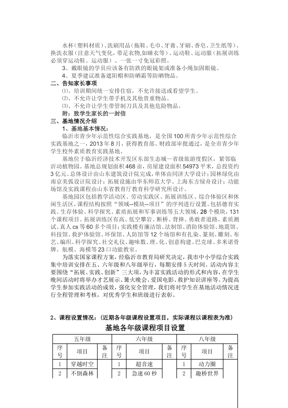 临沂市青少年示范性综合实践基地培训手册_第2页