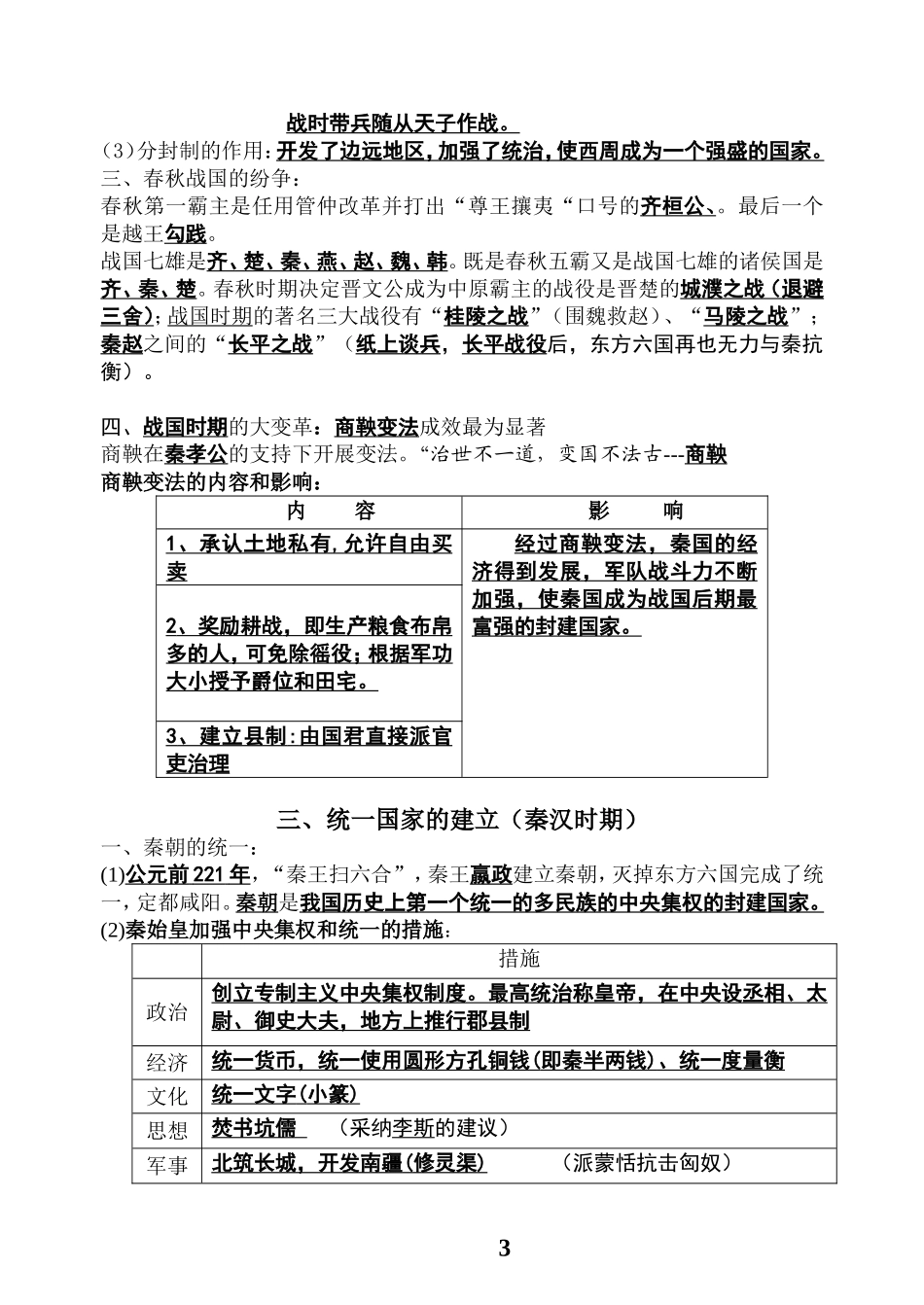中国古代史中考总复习教学案_第3页