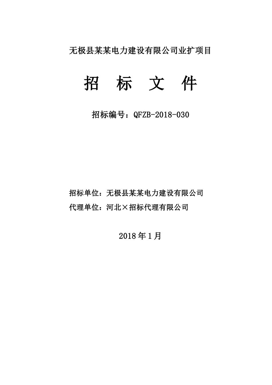 某电力建设有限公司业扩项目招标文件_第1页