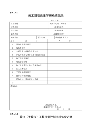 某省建筑工程文件管理规程施工分册
