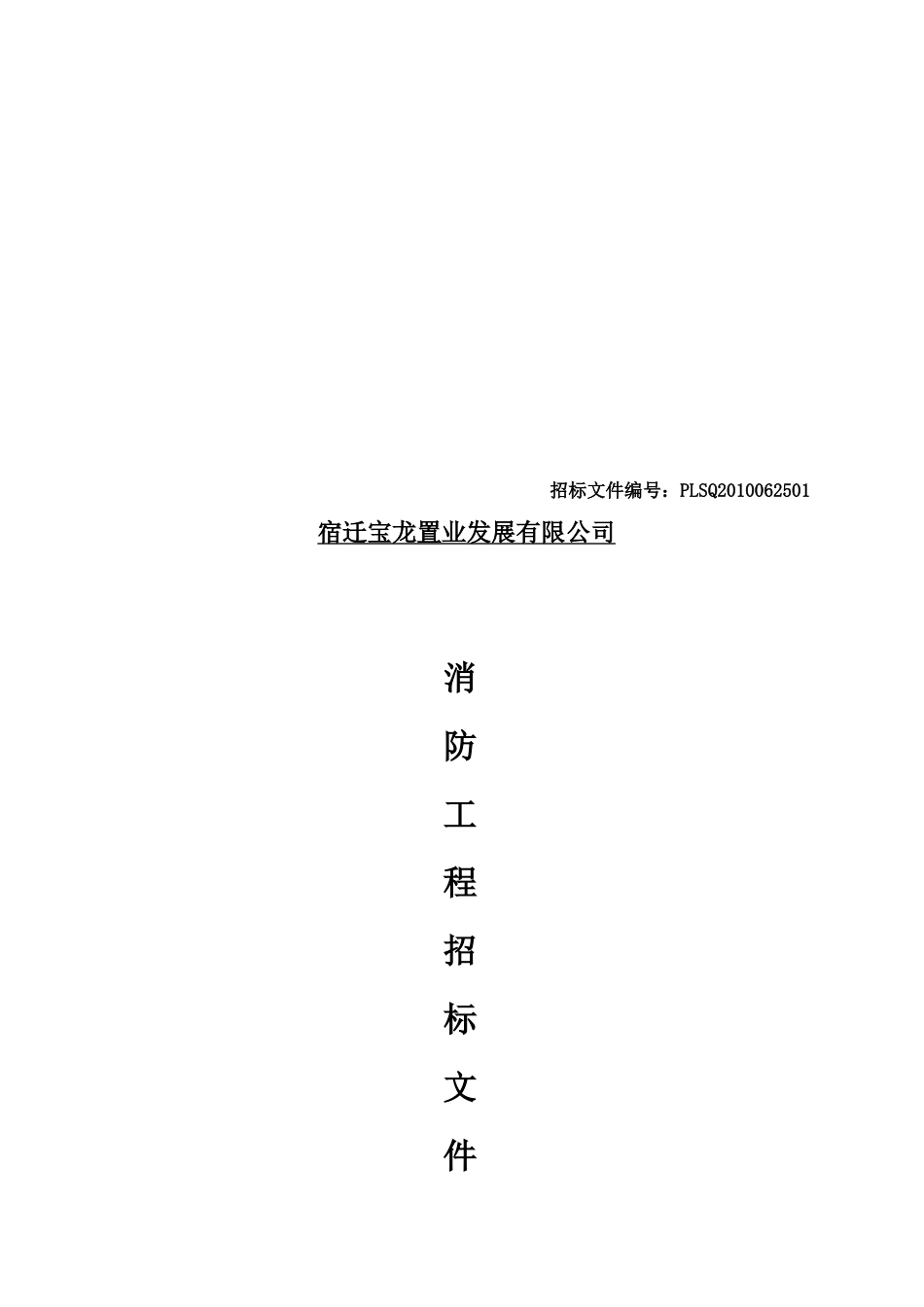 消防工程招标文件样本_第1页