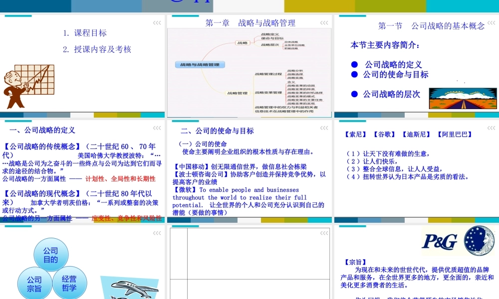 《公司战略与风险管理》第一章
