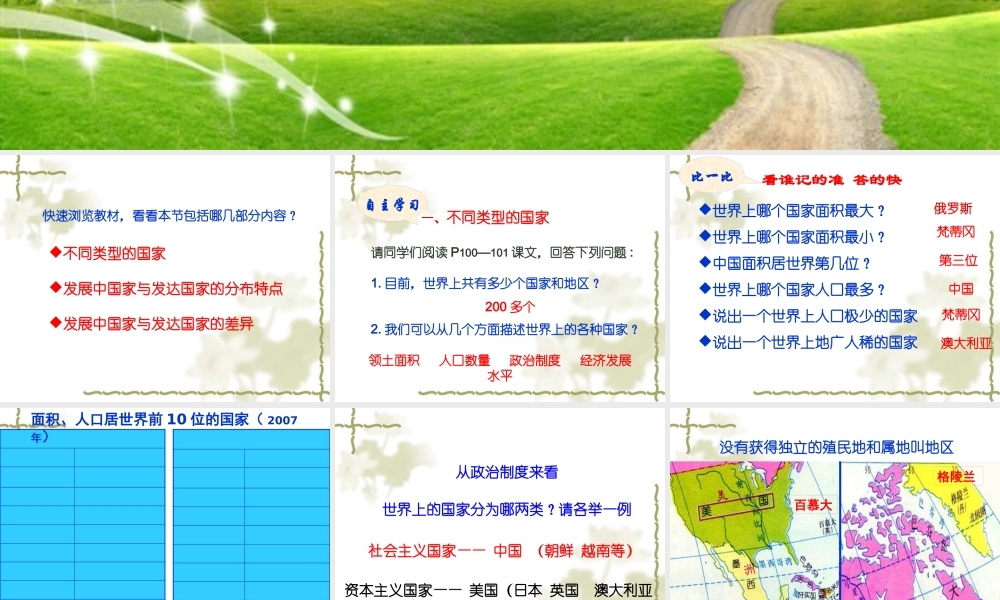 世界的发展差异概述