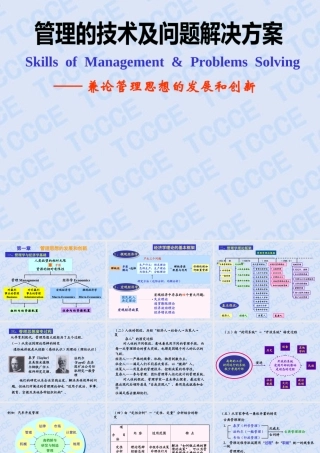 《管理的技术及问题解决方案》