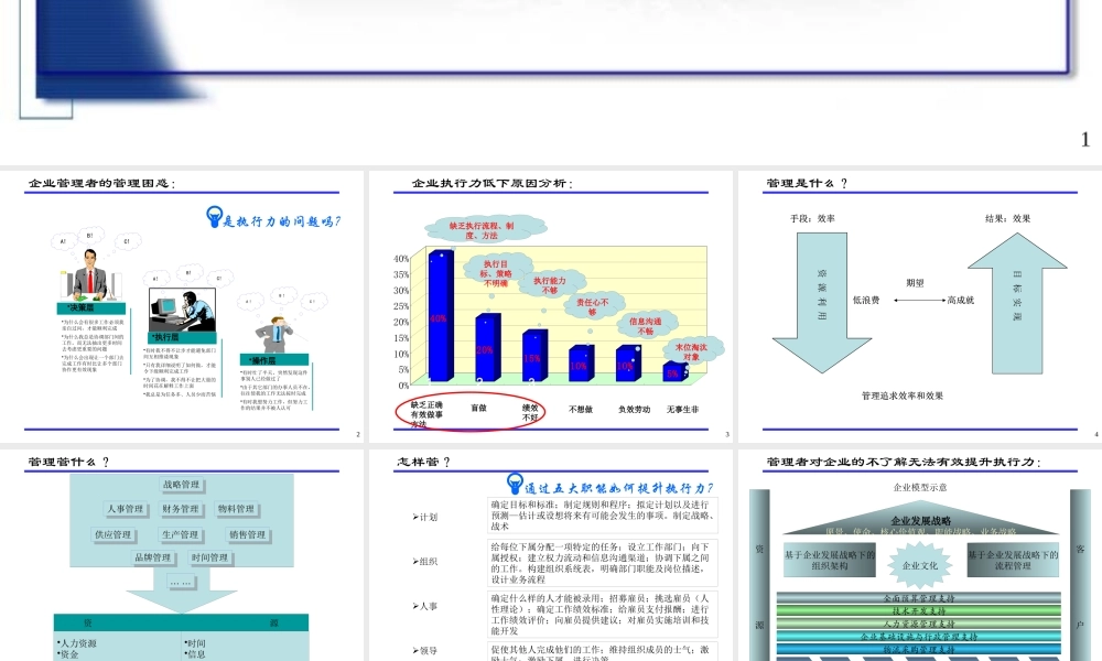 《管理技术与执行力》