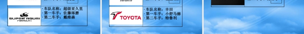 世界顶级汽车赛事F1