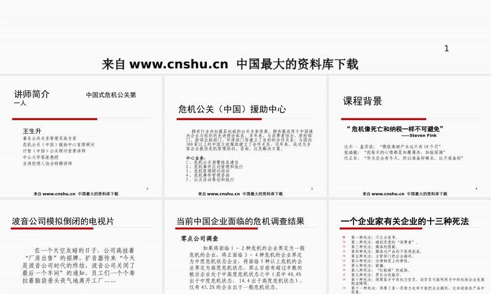 《危机公关与危机管理》（PPT 62页）(2)