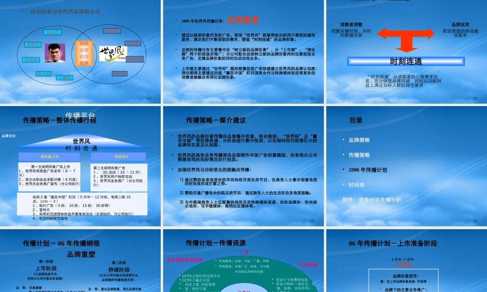 世界风品牌传播方案