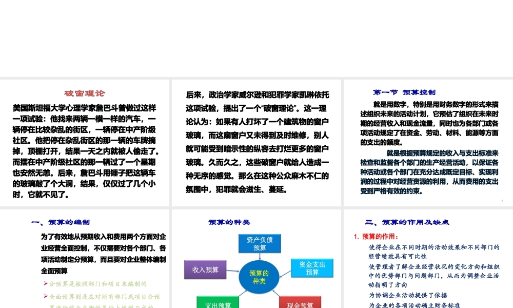 《管理学》第十四章控制方法