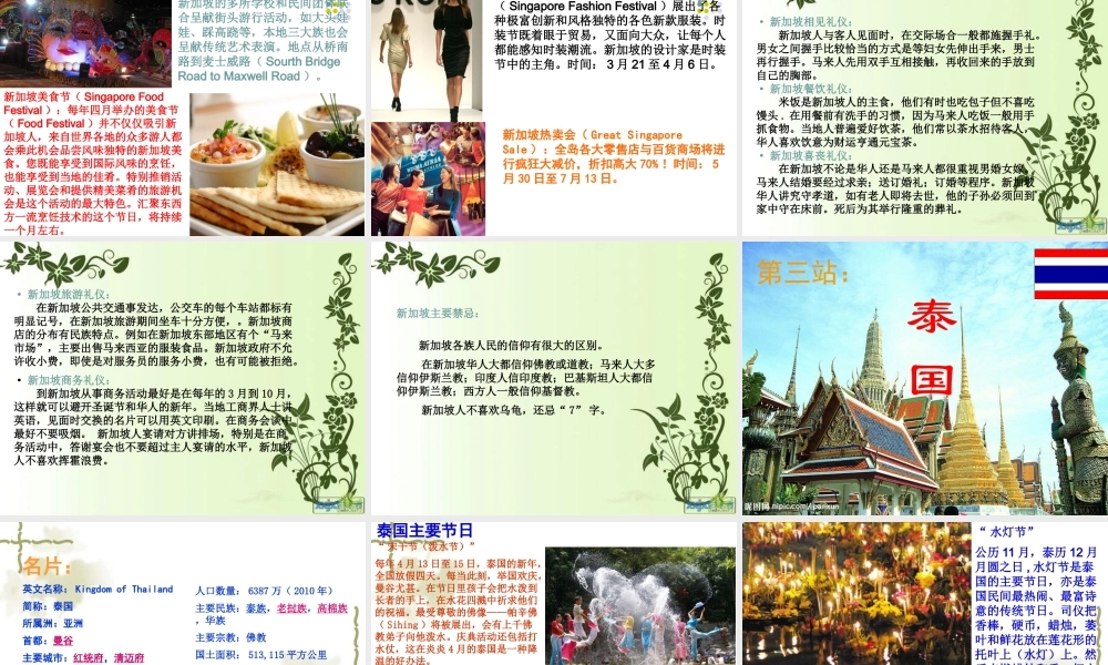 世界各国礼节礼仪民俗风情