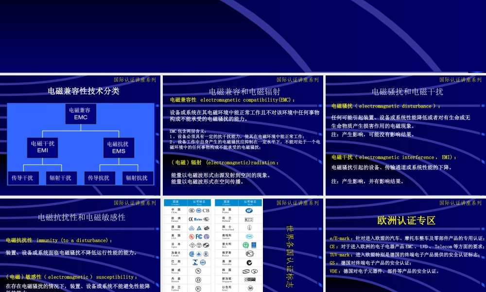 世界各国认证介绍(CCC部分强制性产品文字式)