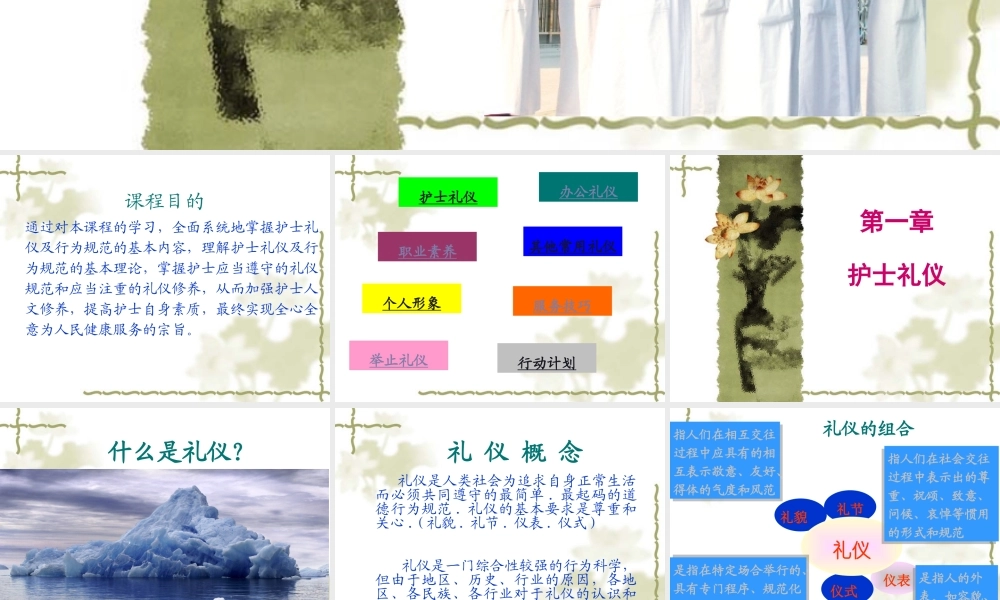 【培训课件】护士服务礼仪