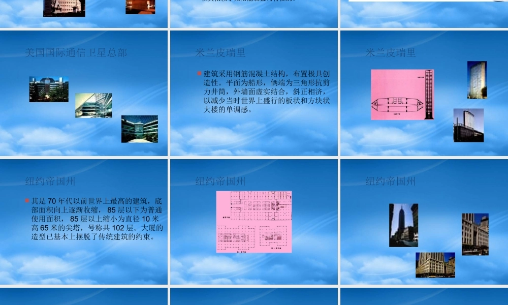 世界各国知名高层建筑——案例