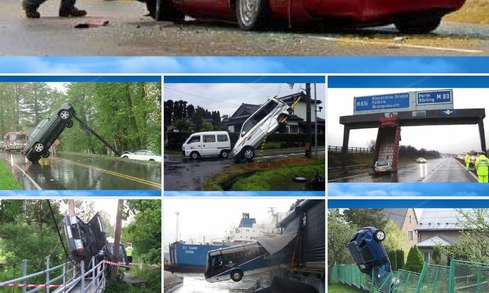 世界各国最搞笑的汽车事故集锦funny-accident