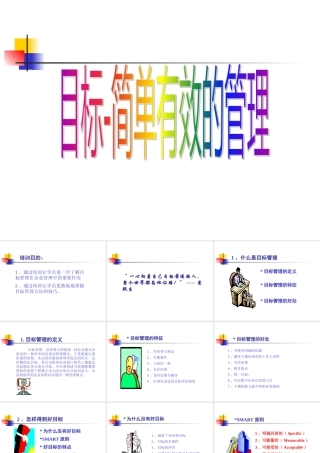【培训课件】简单有效的目标管理