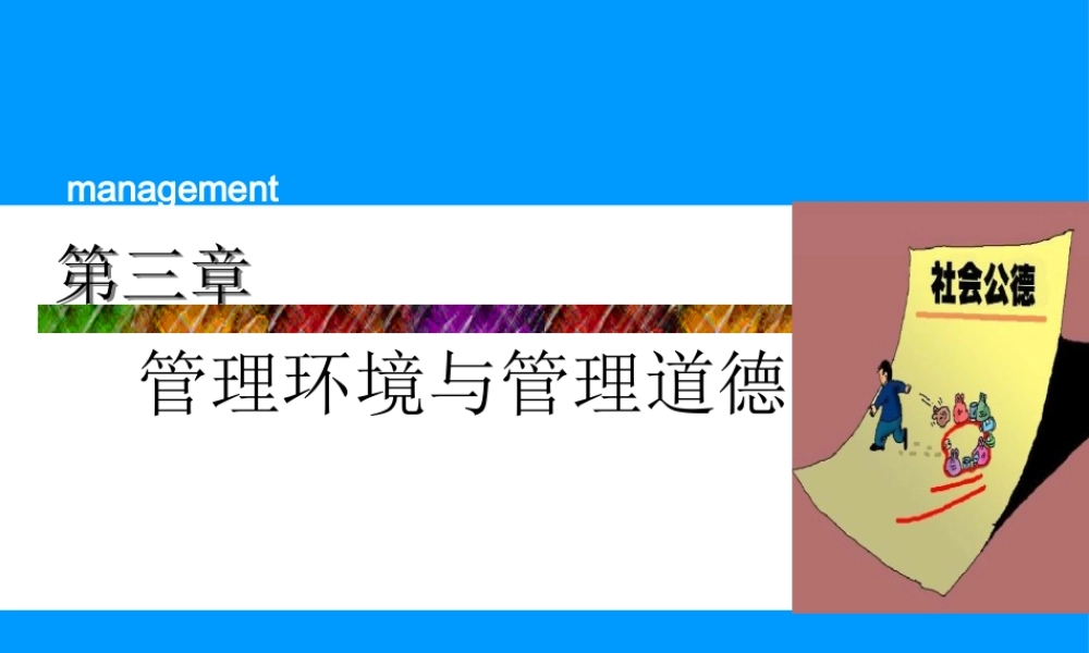 《管理学原理与实务》第三章