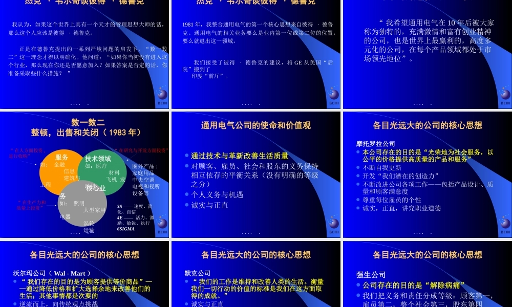 世界管理大师的接触-德鲁克论企业