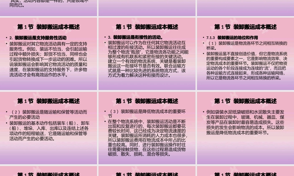 《物流成本管理》-第7章 装卸搬运成本管理