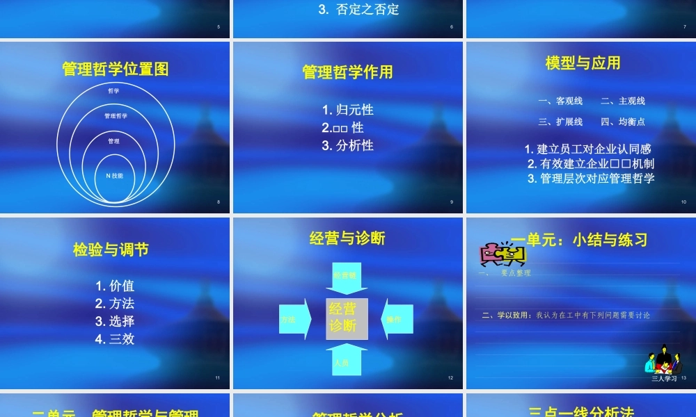 《管理哲学与企业经营》学员手册（PPT 46）