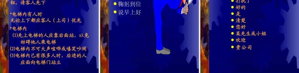 【培训课件】酒店服务礼仪