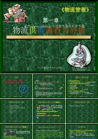 《物流管理》第一章物流供需调查与分析