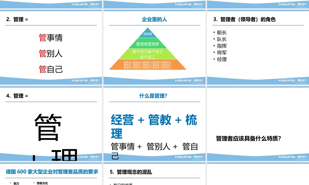 《管理者成功的11大方法》课程