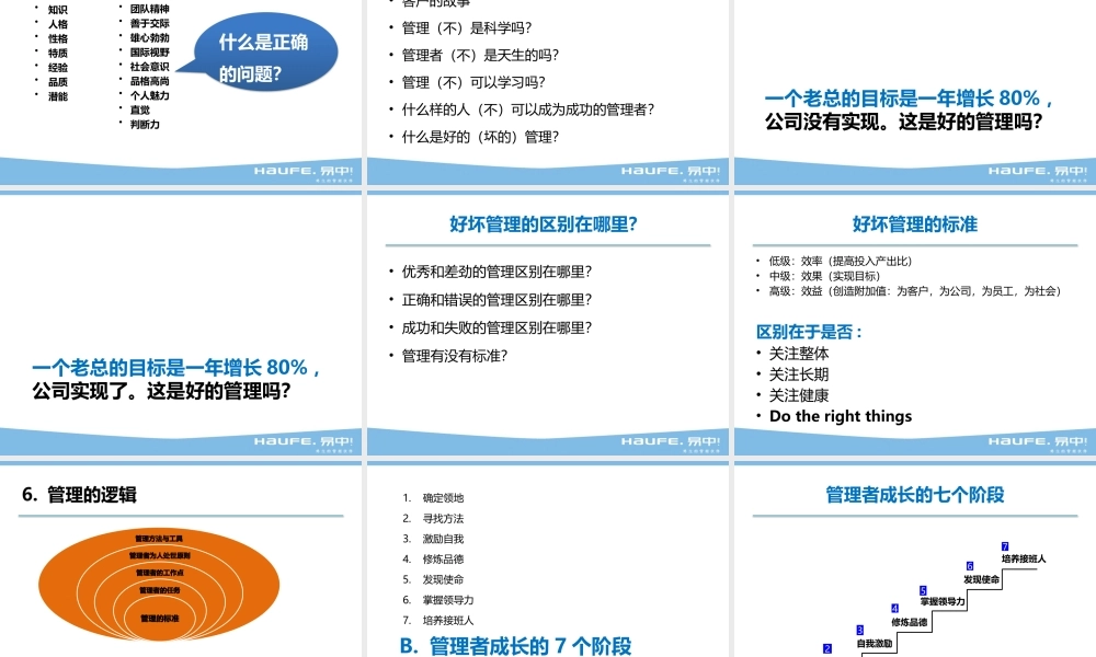 《管理者成功的11大方法》课程