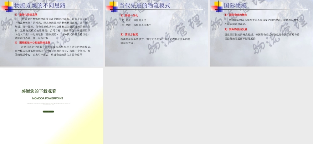 《物流管理》绪论(1)